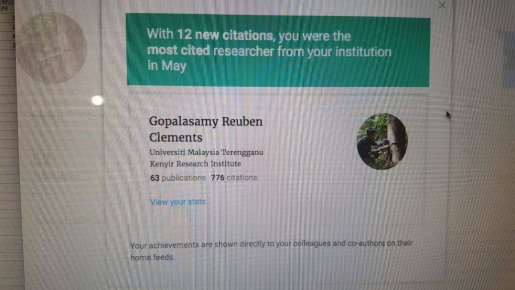 Most cited researcher.