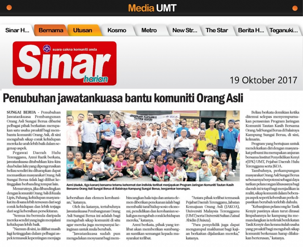 Program Jaringan Komuniti Tautan Kasih Bersama Orang Asli Sungai Berua ...